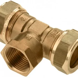Merkproduct Bonfix messing T-stuk 90º