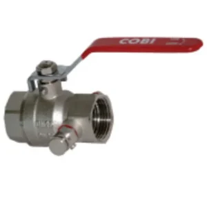 Speciale Aanbieding Messing verchroomde kogelkraan 2 x 1‘‘ binnendraad aftap