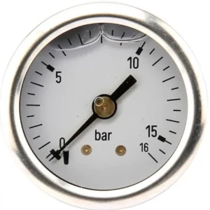 Laatste Versie Manometer glycerine a.a. Ø 63 mm 0-16 bar