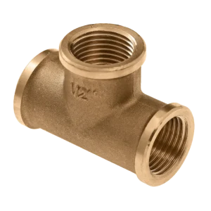 Snelle Levering Messing T-stuk 1/4 inch binnendraad