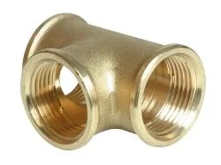 Messing T-stuk 1 1/2 inch binnendraad Direct Verzonden