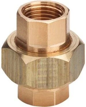 Snelle Levering Messing 3-delige koppeling 1 1/2 inch binnendraad