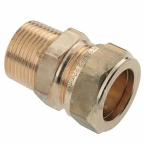 Op = Op Bonfix messing draadkoppeling 22 mm knel x 3/4" buitendraad