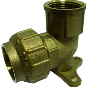 Gereduceerde Prijs Messing muurplaat klem 32mm x bin.dr. 1‘‘