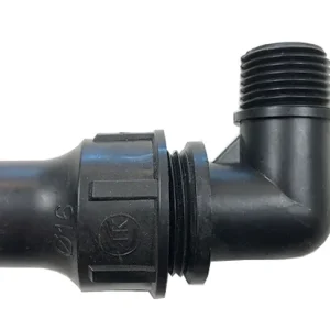 Druppelslang knie buitendraad 16mm x 1/2" Snelle Levering