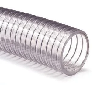 Metal flex transparante zuigslang 76 x 88 mm per meter Direct Beschikbaar