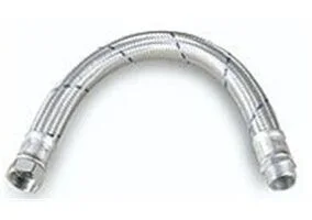 Slang met metaalomvlechting 300 mm x 3/4" wartel recht Express Levering