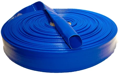 Platte slang blauw 52 mm 2" rol 30 meter Superprijs