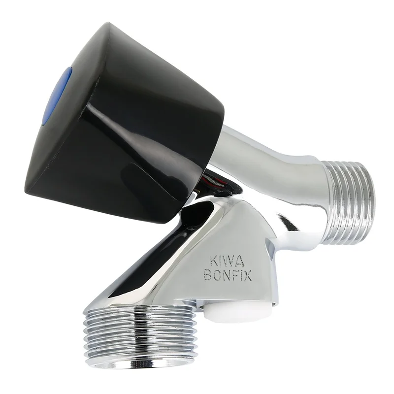 Actieprijs Bonfix wasmachinekraan knop zwart met beluchter, Kiwa, ½" x ¾"