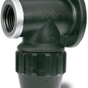 Superprijs PP Muurplaat klem 32mm X bin.dr. 1"