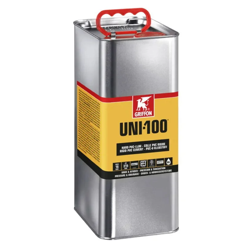 Laatste Versie Griffon hard PVC lijm Uni-100 blik 5000 ml