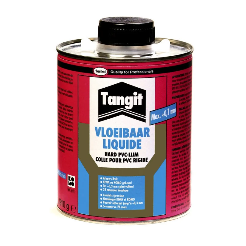 Direct Beschikbaar Tangit Vloeibaar, hard PVC-lijm, blik 250 ml. + kwast