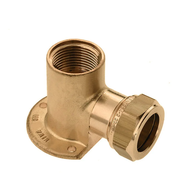 Snelle Levering Bonfix messing muurplaat knel 15 mm x 3/4" binnendraad