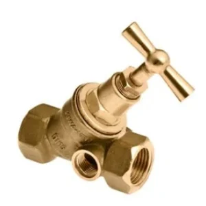 Shop Nu Bonfix messing stopkraan met aftap Kiwa 2 x 1" binnendraad