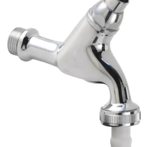 Buitenkraan met beluchter, Kiwa, chroom, ½" x ¾" zonder sleutel Merkproduct
