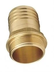 Voordeelprijs Messing slangtule 6-kant buitendraad 4" x 100 mm