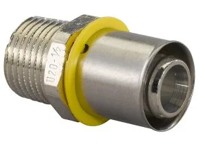 Veilige Betaling Uponor MLC-G gas perskoppeling buitendraad 25 mm x ¾"
