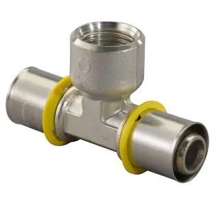 Uponor MLC-G gas pers T-stuk binnendraad 20 x ½" x 20 mm Express Levering