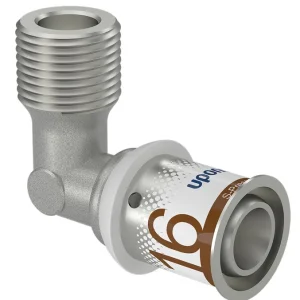 Uponor S-Press Plus knie 90° Water buitendraad x pers Populair