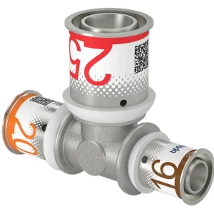 Uponor S-Press Plus verloop T-stuk 90° Water 20 x 25 x 16 mm Betrouwbaar