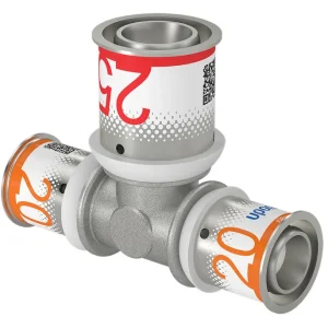 Uponor S-Press Plus verloop T-stuk 90° Water 20 x 25 x 20 mm Koop Vandaag
