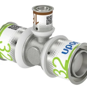 Uponor S-Press Plus verloop T-stuk 90° Water 32 x 16 x 32 mm Finale Uitverkoop