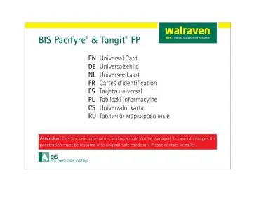 BIS Pacyfire Identificatiekaart Hoge Kwaliteit