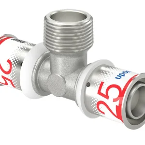 Uponor S-Press Plus T-stuk 90° Water 25 x ¾" x 25 Express Levering