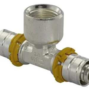 Uponor S-Press Plus T-stuk 90° binnendraad Water 40 x ¾" x 40 Direct Beschikbaar