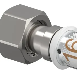 Uponor S-Press PLUS schroefkoppeling met wartel bi.dr. 16 x ½" Seizoensaanbieding