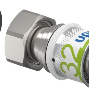 Uponor S-Press PLUS schroefkoppeling met wartel bi.dr. 32 x 1" Uitverkoop
