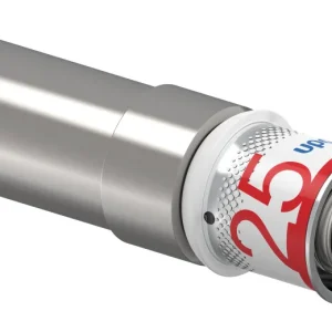 Tijdelijk Beschikbaar Uponor S-Press Plus perskoppeling met koperovergang, Water, 28 (cu) x 25 mm