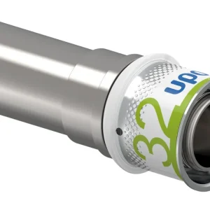 Populair Uponor S-Press Plus perskoppeling met koperovergang, Water, 28 (cu) x 32 mm