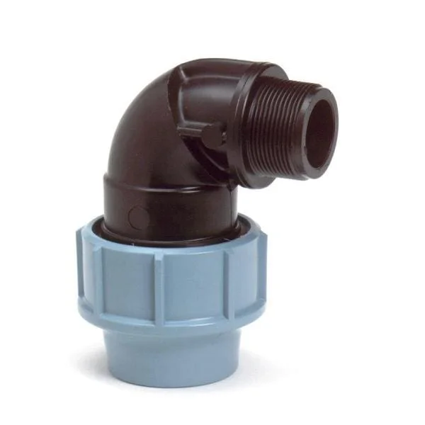 Tyleen koppeling Knie 90° 63 mm x 1½” Knel x buitendraad Direct Verzonden