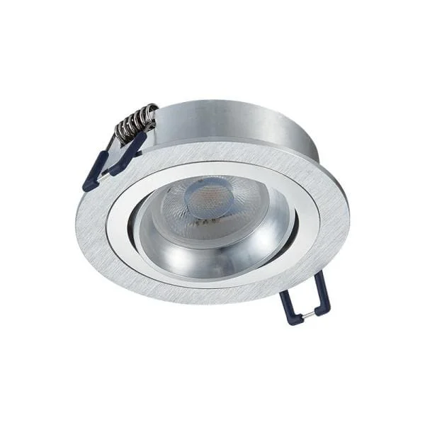 inbouwspot armatuur Ø80mm Zilver Kantelbaar Seizoensaanbieding