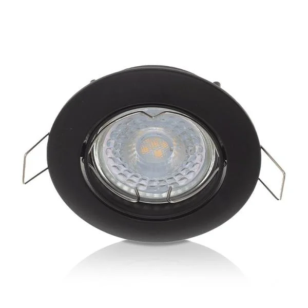 MR16 ARMATUUR ROND KANTELBAAR ZWART Express Levering