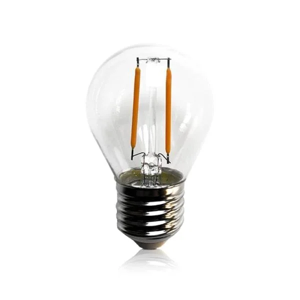 Snelle Levering Led lamp filament 1 Watt E27 G45 2000K