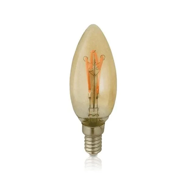 Led lamp filament amber 4 Watt E14 2200K Voordeelprijs