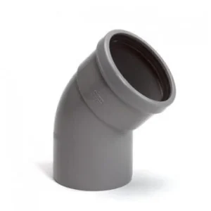 Direct Beschikbaar Wavin PVC Bocht 45° Spie-Mof 125 mm Manchet SN4