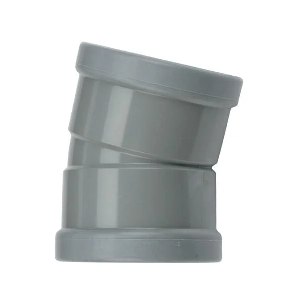 Shop Nu Wavin PVC Bocht 15° 2 x Mof 110 mm Manchet SN8