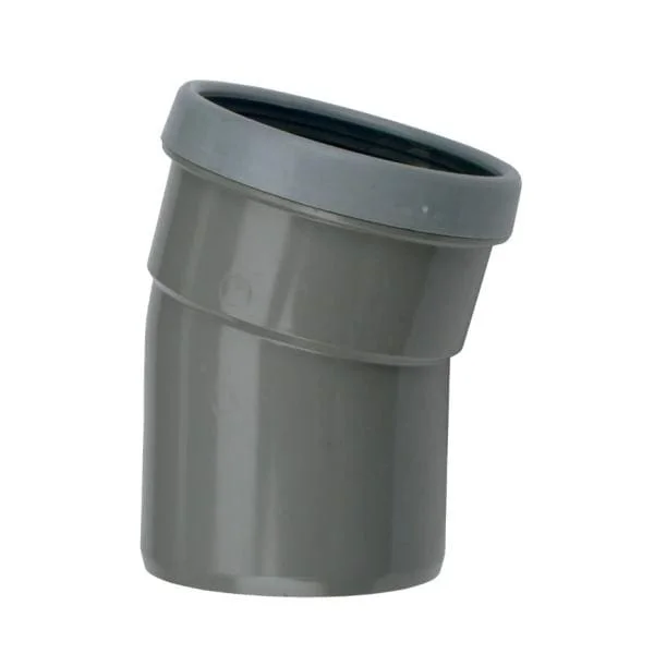 Bestel Nu Wavin PVC Bocht 15° Spie-Mof 110 mm Manchet SN8