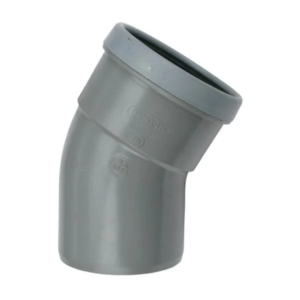 Express Levering Wavin PVC Bocht 30° Spie-Mof 125 mm Manchet SN4