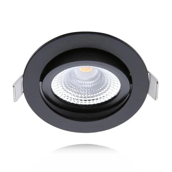 LED inbouwspot 5W Zwart Kleine inbouwdiepte Dim2Warm Hoge Kwaliteit