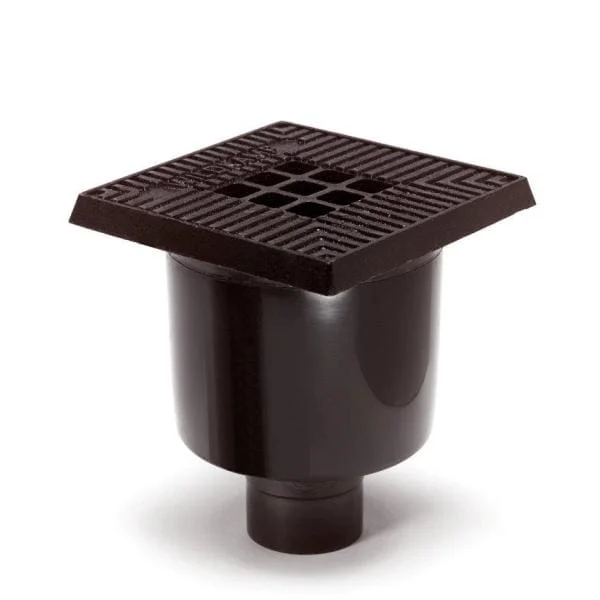 Gereduceerde Prijs Afvoerput 200×200 mm Gietijzeren deksel 75 mm onderuitloop