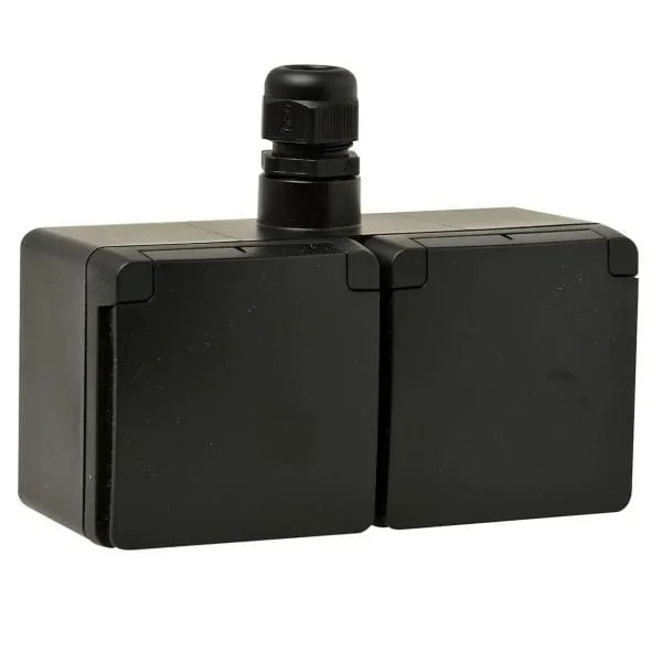 Meest Verkocht Niko twee voudig WCD Hydro IP55 zwart
