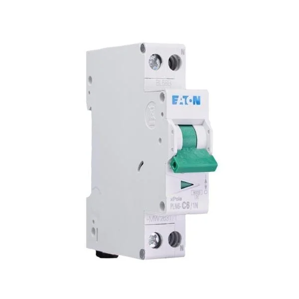 Eaton installatieautomaat 1-polig+nul 6A C-kar Hoge Kwaliteit