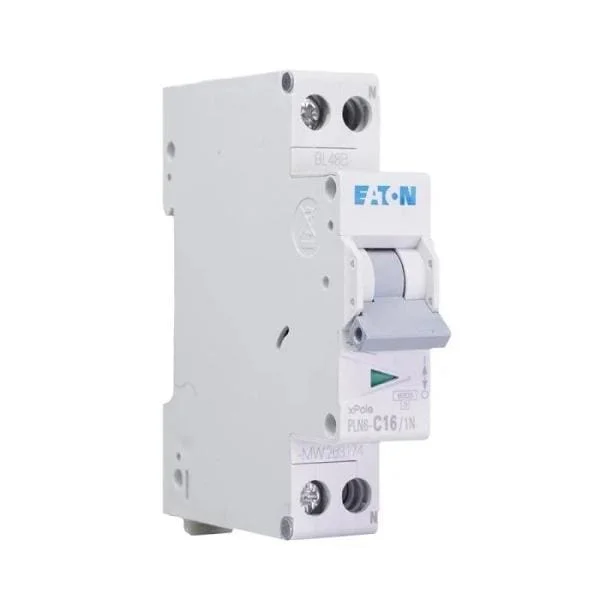 Gecertificeerd Eaton installatieautomaat 1-polig+nul 16A C-kar