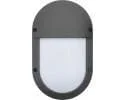 Actieprijs Wandlamp Led Ovaal met louver grijs 7,3 W 3000K