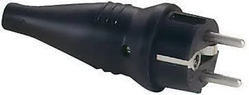 Lage Prijs ABL Stekker 230V stand. Rubber 2P + RA