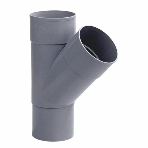 PVC T-stuk 100 mm 45° Mof/verjongd spie HWA Koopje